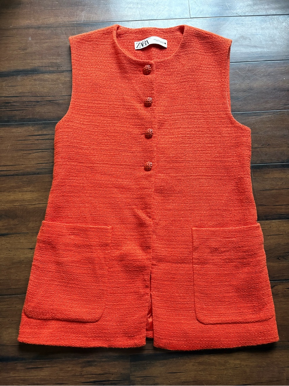 Zara textured pocket vest